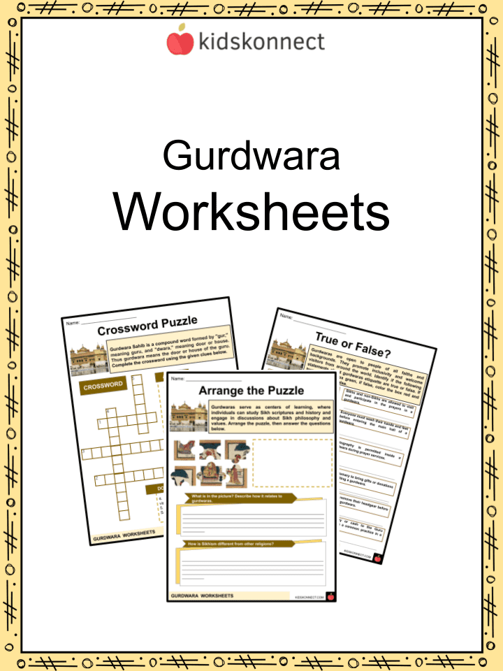 Gurdwara Worksheets